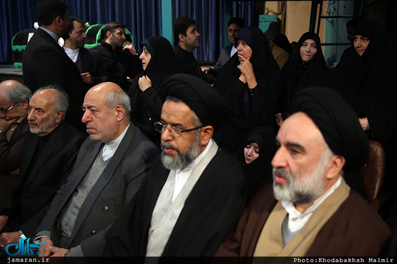 مراسم وداع با پیکر آیت الله هاشمی رفسنجانی در حسینیه جماران