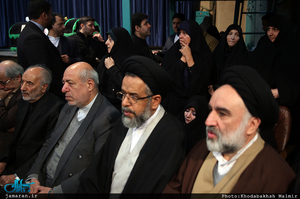 مراسم وداع با پیکر آیت الله هاشمی رفسنجانی در حسینیه جماران