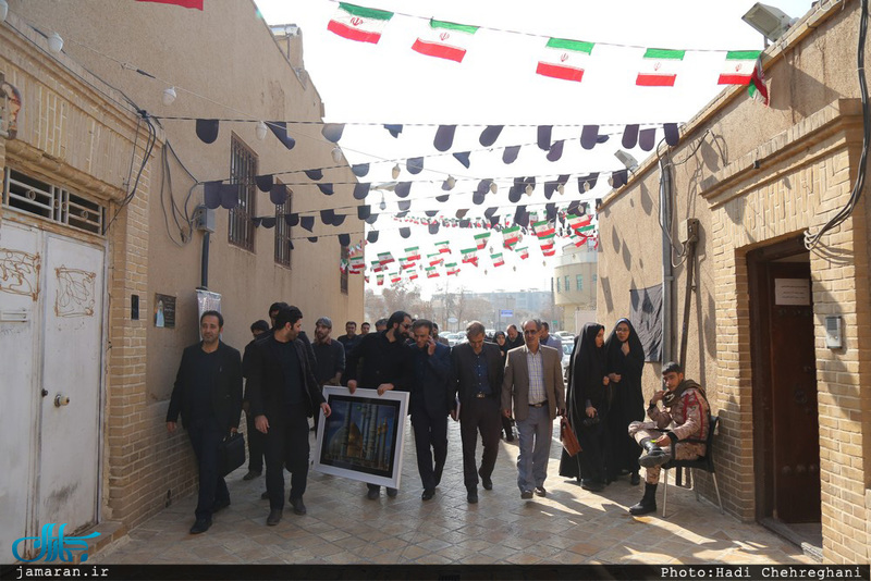مدیرکل ارشاد و جمعی از اهالی رسانه قم با سید علی خمینی دیدار کردند