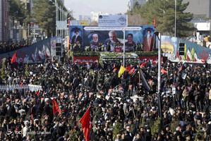 مراسم تشییع و خاکسپاری سردارحاج قاسم سلیمانی در کرمان