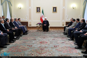 دیدار نوروزی حسن روحانی با جمعی از کارگزاران نظام و مدیران دستگاه ها