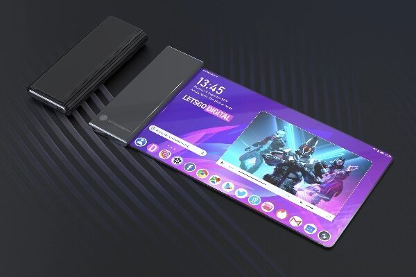 موبایل جدید ال جی با نمایشگری که لوله می شود/ عکس
