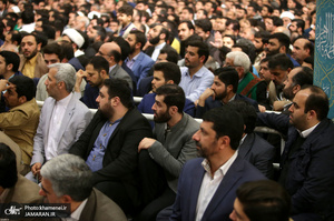 دیدار جمعی از مداحان و ذاکران اهل بیت(ع) با رهبر معظم انقلاب