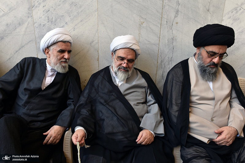 مراسم خاکسپاری پیکر مرحوم محمدعلی جماعتی (ره) در حرم امام خمینی (س)