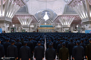 تجدید میثاق دانشجویان و فرماندهان دانشگاه افسری و تربیت پلیس امام حسن مجتبی‎‎ (ع) با آرمان حضرت امام خمینی (س)