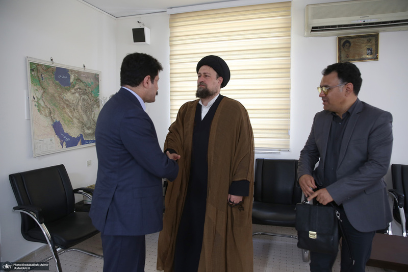 دیدار آقای عبدالکریم حسین‌زاده معاون رئیس جمهور با سید حسن خمینی
