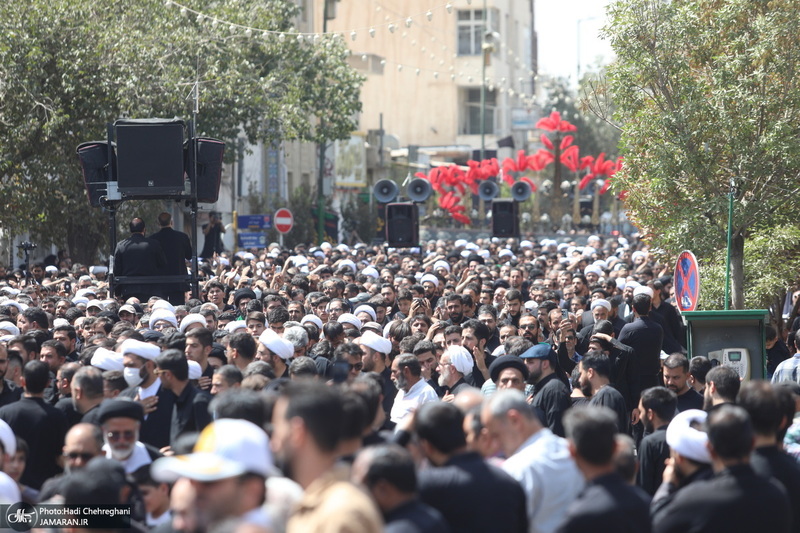 دسته عزاداری شهادت امام عسکری (ع) با حضور آیت‌الله العظمی وحید خراسانی