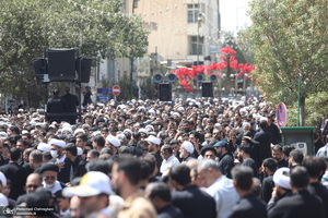 دسته عزاداری شهادت امام عسکری (ع) با حضور آیت‌الله العظمی وحید خراسانی