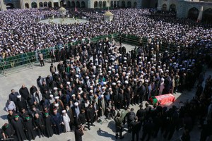 مراسم تشییع آیت الله العظمی شبیری زنجانی -۱