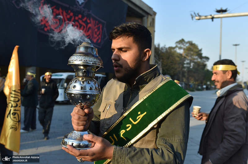 دسته عزاداری هیئت عاشقان ثارالله در حرم مطهر امام خمینی (س)