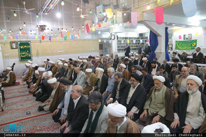 مراسم میلاد حضرت زهرا(س) و امام خمینی(ره) در دفتر آیت الله صانعی