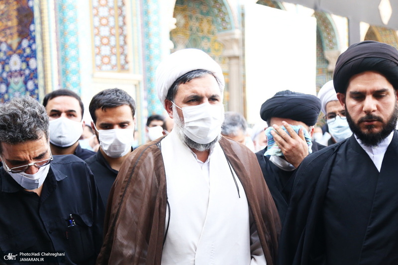 مراسم تشییع حجت الاسلام و المسلمین سید محمد جواد حسینی کاشانی(ره)