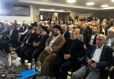 مراسم بزرگداشت مرحوم دکتر احمد احمدی با حضور سید حسن خمینی