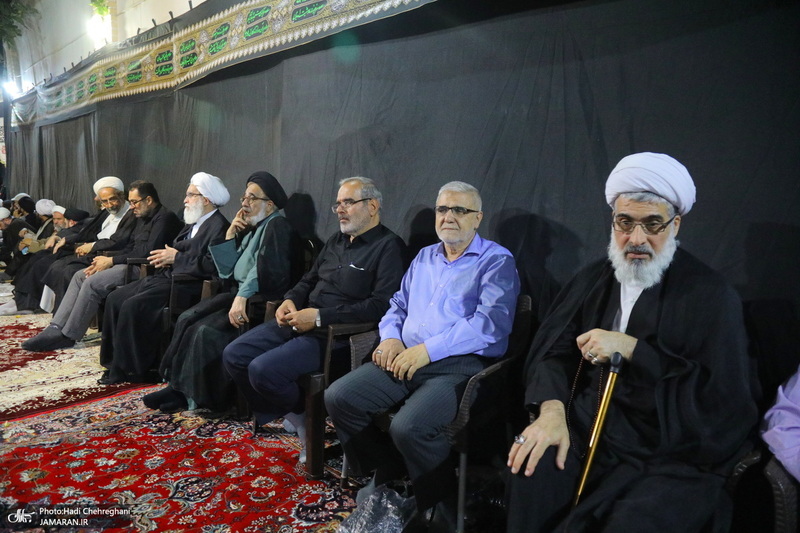 مراسم عزاداری دهه اول ماه صفر در بیت آیت الله شاه آبادی در قم‎