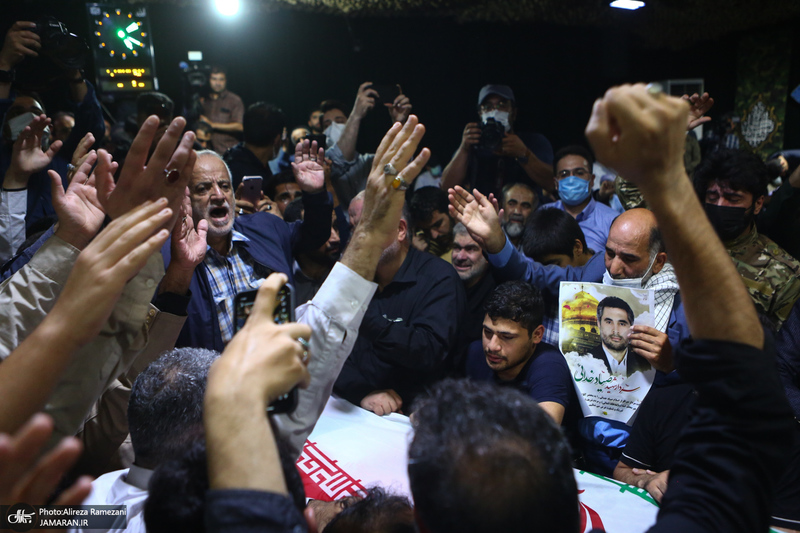 وداع با پیکر مطهر شهید صیاد خدایی در معراج الشهدا