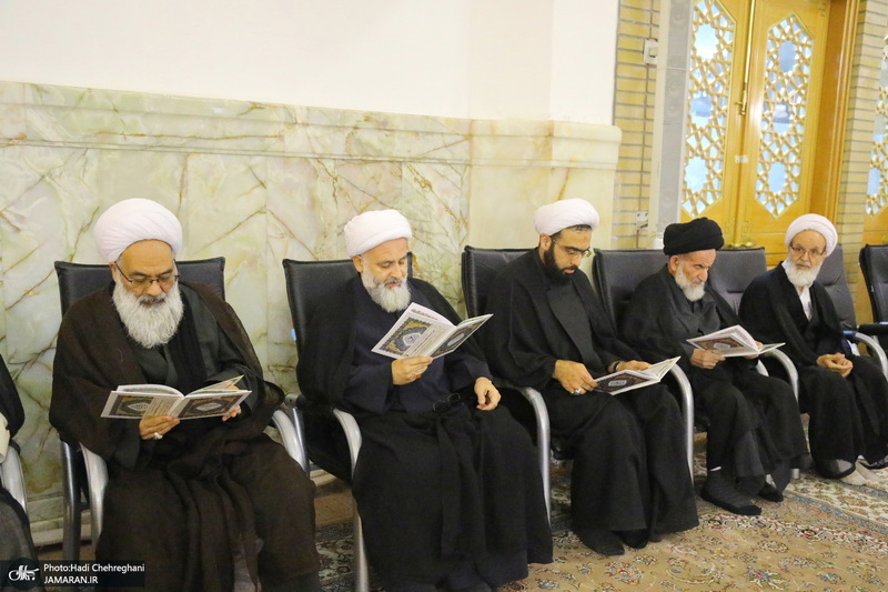 مراسم اولین سالگرد علامه حسن زاده آملی (ره) در حرم حضرت معصومه (س)‎‎