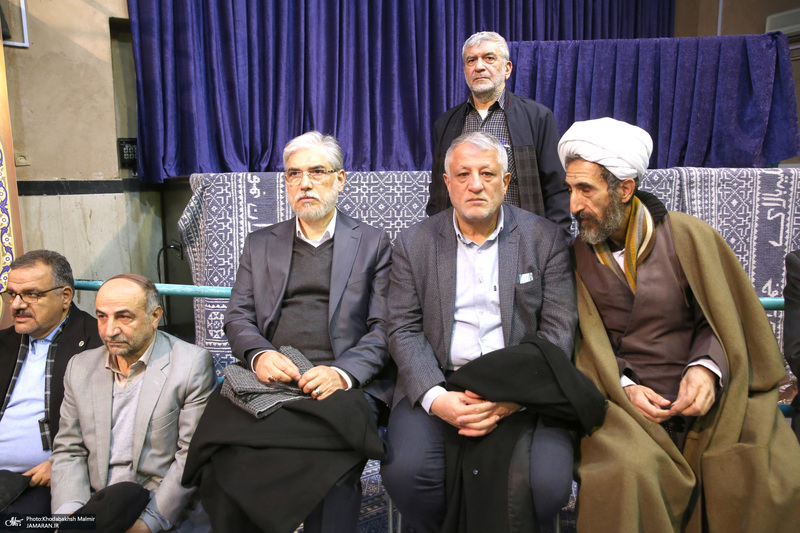 مراسم سالگرد رحلت آیت‌الله سید محمد موسوی بجنوردی در حسینیه جماران  -1