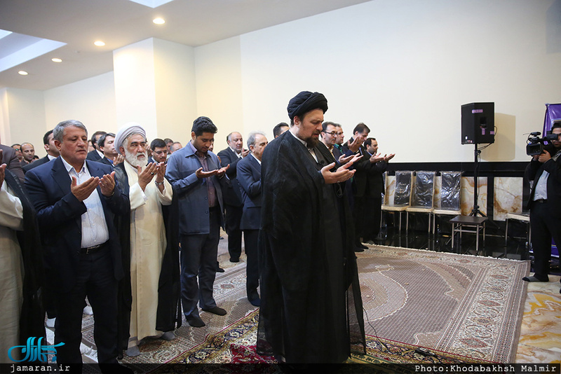 دیدار شهردار و اعضای شورای اسلامی شهر تهران با سید حسن خمینی