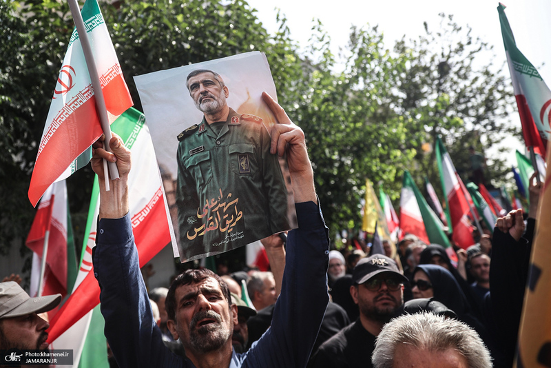 مراسم تشییع شهدای جنگ تحمیلی رژیم صهیونیستی در تهران-5