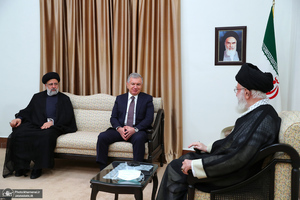 دیدار رئیس جمهور ازبکستان با رهبر معظم انقلاب