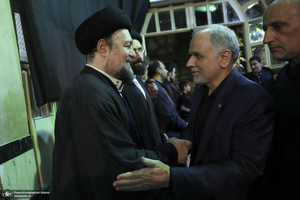 مراسم بزرگداشت همسر آیت الله موسوی بجنوردی (ره) در حسینیه شماره یک جماران-3