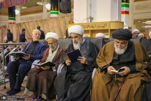 مراسم بزرگداشت شهید علی لاریجانی در حرم حضرت معصومه (س)