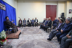 دیدار رئیس و مدیران بنیاد مستضعفان با سید حسن خمینی