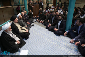 دیدار استاندار و جمعی از مدیران استان تهران با سید حسن خمینی