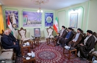 دیدار فرزندان رهبر انقلاب از دفتر مقاومت فلسطین در تهران (1)