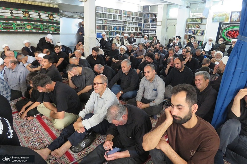 عزاداری اربعین حسینی در دفتر آیت الله العظمی صانعی (ره)