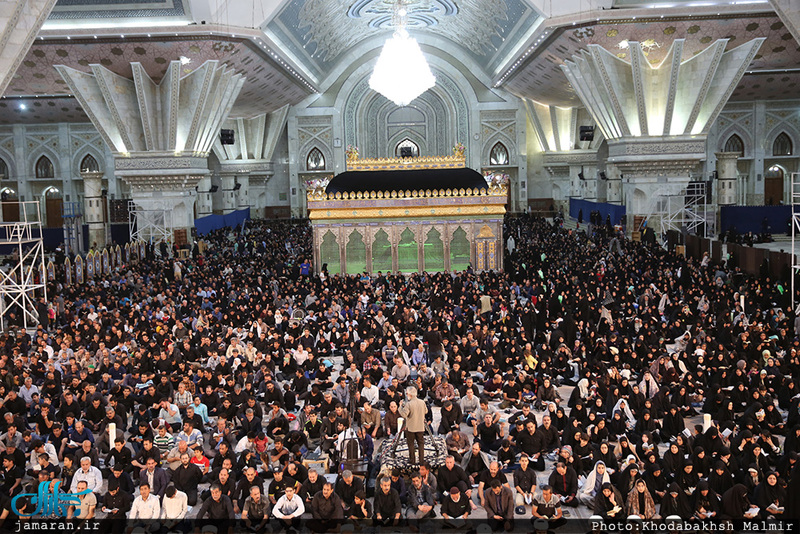 مراسم احیاء شب بیست و یکم ماه مبارک رمضان درحرم مطهر امام خمینی (س) 