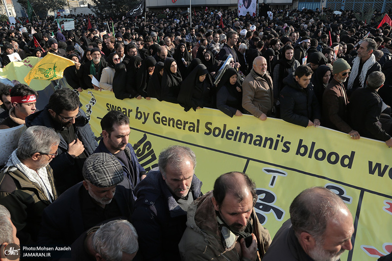 حضور میلیون ها تهرانی در تشییع پیکر مطهر سردار قاسم سلیمانی - 11