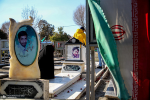 مهمانی لاله ها در قطعه شهدای بهشت زهرا