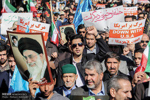 تجمع و راهپیمایی مردمی در اعتراض به آشوب های اخیر در استان ها 