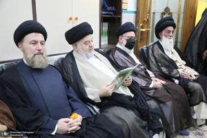 مراسم بزرگداشت نوه آیت الله العظمی بروجردی (ره) در قم‎