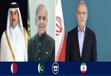 پزشکیان به پاکستان و قطر: بر مسیر تعامل و دیپلماسی تأکید داریم/ جنگ و درگیری به نفع هیچ طرفی نیست/ از دیپلماسی مبتنی بر نتایج برد ـ برد، حمایت می‌کنیم/ اگر آمریکا به دنبال مذاکره است، از اقدامات تنش‌زا دست بردارد