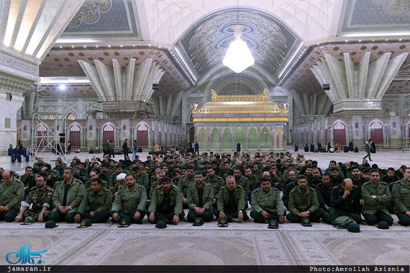 تجدید میثاق فرماندهان و کارکنان حفاظت هواپیمایی سپاه پاسداران با آرمان های حضرت امام(س)