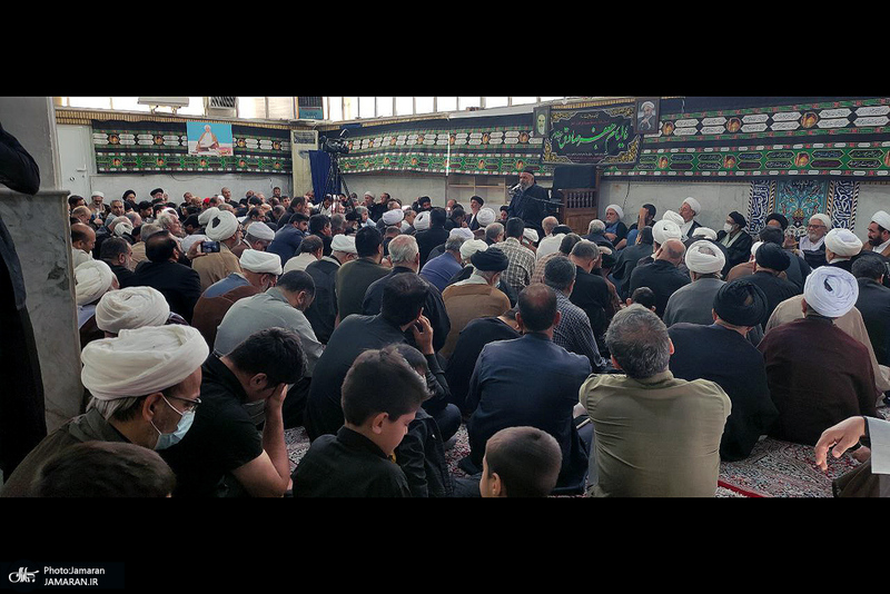 مراسم عزاداری شهادت امام صادق (ع)  در بیت آیت الله العظمی صانعی (ره)