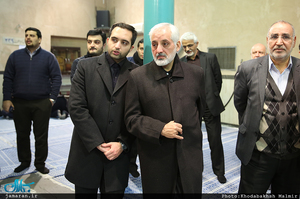 مراسم وداع با پیکر آیت الله هاشمی رفسنجانی در حسینیه جماران