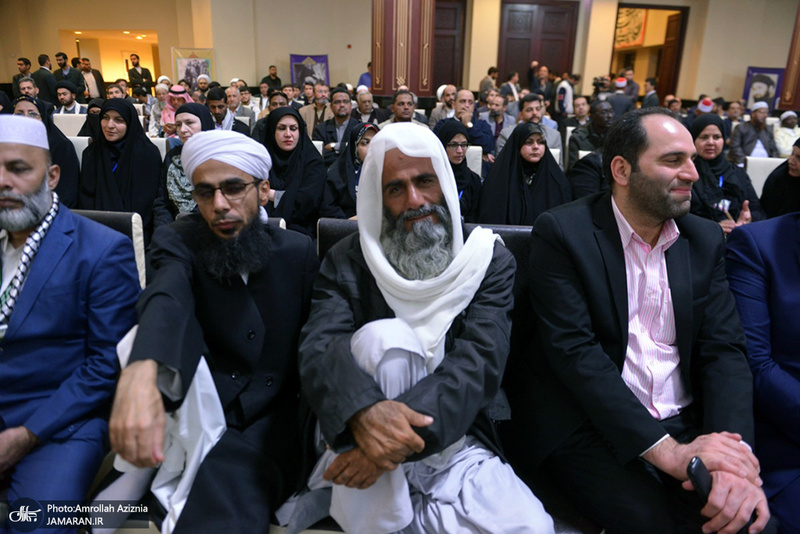 دیدار مهمانان سی و سومین کنفرانس وحدت اسلامی با سید حسن خمینی