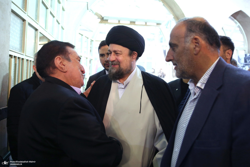 دیدار وزیر و جمعی از کارکنان وزارت راه و شهرسازی با سید حسن خمینی