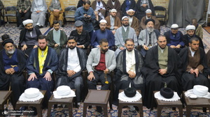 عمامه گذاری طلاب توسط مراجع عظام تقلید در روز میلاد امام علی (ع)‎