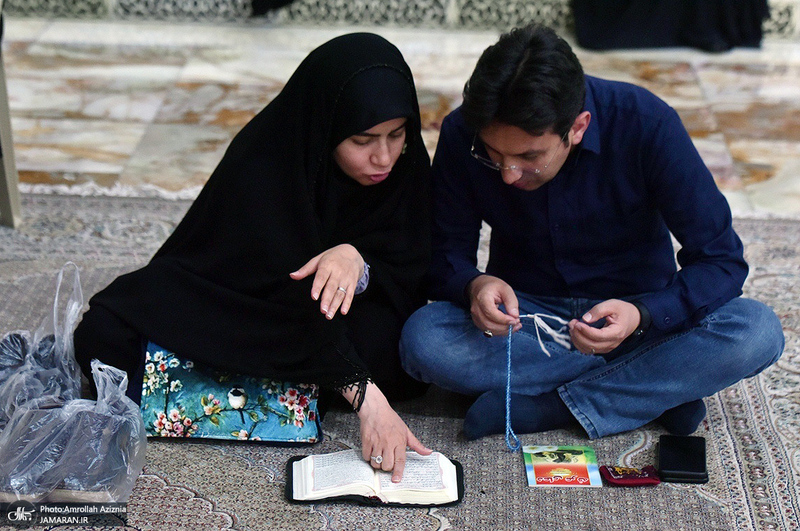 مراسم دعای عرفه در حرم مطهر امام خمینی (س)