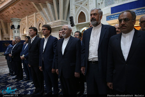تجدید میثاق وزیر، معاونان، سفرا و روسای نمایندگی های جمهوری اسلامی ایران  در جهان با آرمان های امام خمینی (س) /