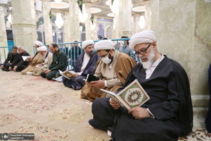 مراسم بزرگداشت همسر آیت الله جوادی آملی در مسجد اعظم قم