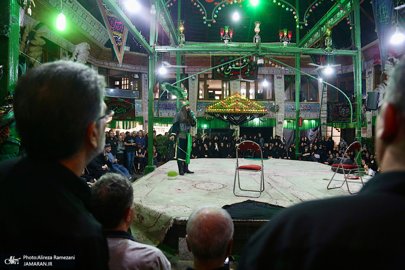 مراسم روز تاسوعاى حسينی در تکیه بزرگ تجریش