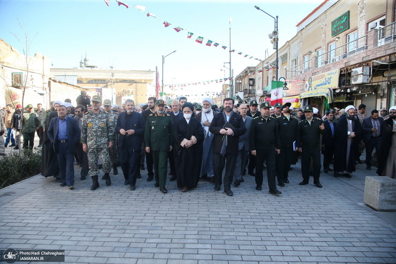 مراسم بزرگداشت 12 بهمن و گلباران بیت امام خمینی(س) در قم