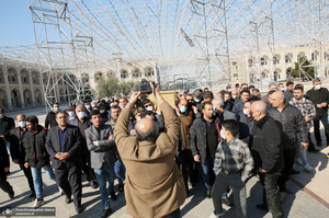 مراسم تشییع و خاکسپاری مرحوم حاج عیسی جعفری در حرم امام خمینی(س)