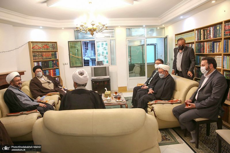 حضور سید حسن خمینی در منزل فرزند علامه حسن زاده آملی‎(ره)