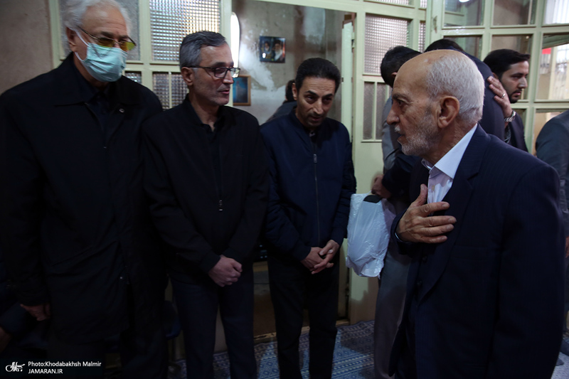 مراسم تشییع مرحوم حسن غفوری فرد از حسینیه جماران